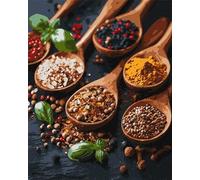 Ideyka Dipingere con i numeri - Aroma di spezie ©art_selena_ua 40x50 con cornice in legno