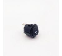 IDGTTLDF 1 PCS,3 Pin,Round Socket Switch Black ON-off, Switch 6A/10A 125V AC,Power Supply Rocker Switch Button