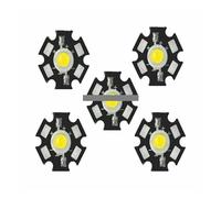 IDGTTLDF 10pcs 1W High Power LED Beads Cold White 6500K With 20mm Black Star PCB