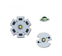 IDGTTLDF 10pcs 3W LED XPE XP-E R3 High Powr LED Chip Warm White Cold White 3000K 6500K 8000K 10000K 13000K with 20mm 16mm PCB Board (Warm White-3000K,with 20mm White PCB)