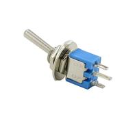 IDGTTLDF 10pcs/5pcs Shook Head 3 Pins 2position Rocker Switch Gear SMTS 102 6A125V AC Toggle Switch(5pcs)