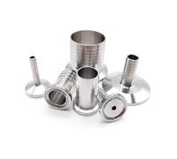 IDGTTLDF 1pc Hose Barb Tri Clamp OD19mm Adaptor SS304 Pipe Fitting Ferrule OD40mm