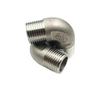 IDGTTLDF 1pcs 304 Stainless Steel 90° External Thread Water Pipe Joint Suitable for Water Heating Accessories Gas Rust Prevention(3I4 DN20)