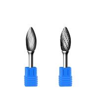 IDGTTLDF 1Pcs H/HX Type Tungsten Carbide Rotary File Point Burr Die Grinder Abrasive Tools Drill Milling Metal Wood Carving Bit(HX1434M06) IDGTTLDF