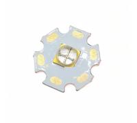 IDGTTLDF 2pcs 10W LG6565 UV Led vertical Purple Light quartz glass Chip 395-400nm Diode Ultraviolet with 20mm Copper PCB