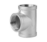 IDGTTLDF 316L Stainless Steel Inner Wire Three-Way Internal Thread Thread Buckle 4 Minutes 6 Minutes 1 inch Water Pipe Accessories Straight Through Direct Joint(G1/8)