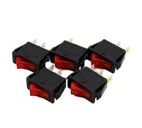 IDGTTLDF 5 Pezzi/Lotto LED Rosso Luce 3 Pin SPST ON/off G132 Interruttore a bilanciere for Barca 15 A/250 V 20 A/125 V Auto