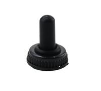 IDGTTLDF 5pcs / 10pcs 6mm Button Switch Red mts-123 Double Side Reset Moving Head Toggle Switch 3-Pin 3-Gear Rocker Button(Waterproof cap,10pcs)