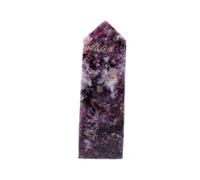 IDGTTLDF Amethyst Crystals Wands Crystal Purple Mica Single Pointed Four-Sided Column Stone Home Decor Collection Gift,4~5cm