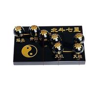 IDGTTLDF Chinese Obsidian Seven-Star Array Pi Yao/Pi Xiu Wealth Porsperity Statue,Attract and Luck Ball Best Decoration for Office Or Home,G