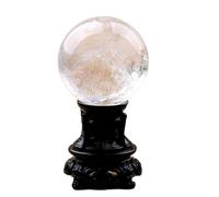 IDGTTLDF Clear Quartz Crystals, Large Crystal Ball, Feng Shui Gifts, Metaphysical Supplies, Sphere, Desk Decor,5cm