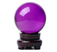 IDGTTLDF Clear Rainbow Amethyst Purple Crystal Quartz Ball Sphere Orb Spiritual,15cm