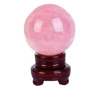 IDGTTLDF Crystal Ball, Rose Quartz with Powerful and for Perception Photography, ball-7cm