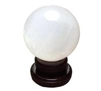 IDGTTLDF Crystal Sphere Rough White Ball Glass Office Lucky Feng Shui dedication polishing Gift Ornaments Fortune, ball-16cm