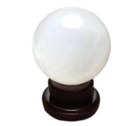 IDGTTLDF Crystal Sphere Rough White Ball Glass Office Lucky Feng Shui dedication polishing Gift Ornaments Fortune, ball-15cm
