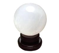 IDGTTLDF Crystal Sphere Rough White Ball Glass Office Lucky Feng Shui dedication polishing Gift Ornaments Fortune, ball-18cm