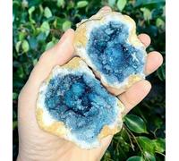 IDGTTLDF Decorazione della Stanza Esemplare di Gemma di Quarzo Cristallo Coppia Azzurro Tinto