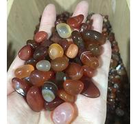 IDGTTLDF Decorazione della Stanza Ghiaia di Cristallo della Pietra preziosa della Pietra preziosa del Quarzo dell'agata Rossa Naturale for la Decorazione NaturalReiki della Decorazione (Size : 300g)