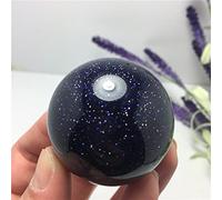 IDGTTLDF Decorazione della Stanza Pietra preziosa Naturale Stellata Blu Sabbia Pietra Sfera di Cristallo Pietra preziosa Ideale for la Decorazione Domestica Reiki Stone NaturalReiki Decorazione