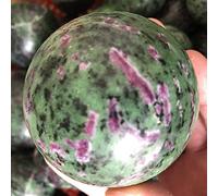 IDGTTLDF Decorazione della Stanza Rubino Naturale Zoisite Stone Sphere Crystal ReikiBall (Size : 50-55mm)