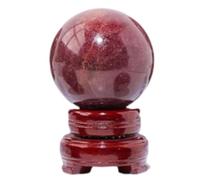 IDGTTLDF Gem Strawberry Quartz Crystal Ball Red Rock Gemstone Sphere for Decor,55~60mm