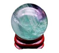 IDGTTLDF Green Fluorite Quartz Crystal Sphere Ball for Home Decoration,60mm