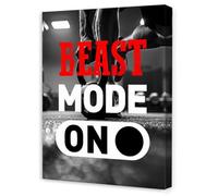 IDGTTLDF Gym Motivation Typography Wall Art - Intense Workout Quotes Poster for Home Gym, Beast Mindset Fitness Decor for Men & Women Framed,08x12inch(20x30cm)