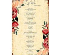 IDGTTLDF Handwritten Poetry Art Print - Epitaph-Inspired Verse in Calligraphy, Sentimental Wall Decor for Living Room, Entryway, Cozy Bedroom, Heartfelt Home Gift Unframed,16x24inch(40x60cm)