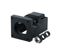 IDGTTLDF HM12-57 HM12-60 Steel SFU1604/1605/1610 Screw Support Bearing Fixed Integrated Bracket for NEMA 23 NEMA 24 Stepping Servo Electronic Starter (Color : Steel HM12-60-C5)