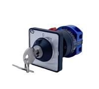 IDGTTLDF LW26-25YS3/1S Lock Key 22mm Mounting Size Power Cut-off Anti Misoperation Change-Over Rotary Cam Switch