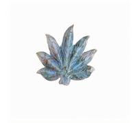 IDGTTLDF Moss Agate Leaf Carving Raw Stone Polished Gemstone Ornament, 2-2.4 Inches, Approx. 5 CM - Home Decor, Crystal