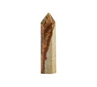 IDGTTLDF Picture Jasper Single-Pointed Hexagonal Prism Crystal Point - 33×8 mm (~4g) One-of-a-Kind Stone for, Decor & Gift