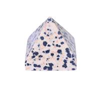 IDGTTLDF Pyramid Crystal Stones - 1.4" Great Figurine of Stone for, Balancing and Pyramids Grid (Leopard Skin Jasper)(Dalmatian Jasper)