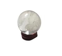 IDGTTLDF Quartz Gemstone Sphere Ball with Stand for Balancing Feng Shui Crystal Divination Stone Gift & Home Decor,white-40mm