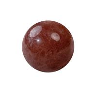 IDGTTLDF Strawberry Quartz Crystal Sphere -Decorative Balls, with Speckled Inclusions, Fruity Color, Hand Polished for, Feng Shui, and,40~50mm