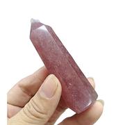 IDGTTLDF Strawberry Stone Small Crystal Column Home Office Decor Craft Gifts (Size : 1pc)