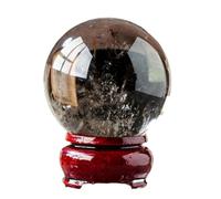 IDGTTLDF Tea Crystal Ball Ornaments Tobacco cryptome Stone Grinding Home Wind Water,50~55mm
