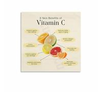 IDGTTLDF The ABCs of Vitamin C InfoGraphic - Nutrition Facts & Dietary Sources Chart, Modern Educational Canvas Print for School, Clinic Waiting Room or Cafe Unframed,16x24inch(40x60cm)