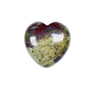 IDGTTLDF Various Materials Gemstones Rose Quartz Crystals Love Heart Shaped Amethyst Home Decoration (Color : Dragon Blood Stone)