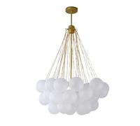 IDHBGJD Cerchio LED Plafoniera Moderna Bubble Ball Lampadario Rotondo Anello da Soffitto Luce Sospesa Lampada a Sospensione Regolabile per Soggiorno Salotto Corridoio Camera da Letto 80 60 40 CM