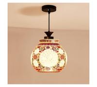 IDHBGJD Lampadario in Ceramica Rustica Lampada a Sospensione in Porcellana Cinese Blu e Bianca V-intage Lampada a Sospensione per corridoio Domestico Foyer