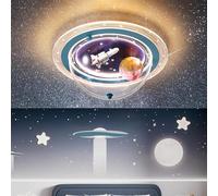 IDHBGJD Plafoniera da Incasso con Decorazione per Astronauta, Compatibile con la Camera da Letto, Moderna plafoniera a LED dimmerabile, lampadario Foyer