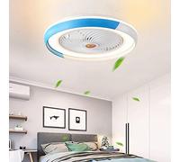 IDHBGJD Ventilatore Lampada da Soffitto Contemporanea 36W LED Ventilatore da Soffitto con Luce e Telecomando Lampada da Soffitto Silenzioso Dimmerabile Telecomando Creativo Asilo Nido Camera da Letto