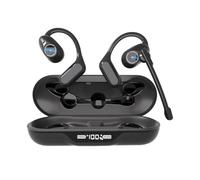 iDIGMALL Cuffie Bluetooth 5.4 con microfono staccabile, cuffie aperte con microfono a cancellazione del rumore e mute per chiamate, auricolari wireless multipoint con custodia di ricarica per ufficio