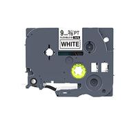Idik 1PK nero su bianco copertura cavo flessibile e filo nastro etichette compatibile per Brother P-Touch tze-fx221 FX221 TZ TZe FX221 (9 mm x 8 m)