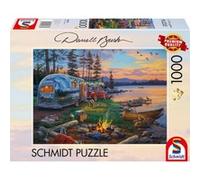 Schmidt - Puzzle Bush: Camping Idyll am See - 1000 Pezzi