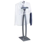 IDIMEX Robin, bellissimo appendiabiti da uomo con gruccia, pratico appendiabiti con porta gioielli, moderno servo da donna in grigio