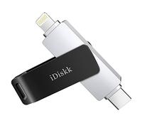 iDiskk 256G TYPE-C a Lightning USB Photo Stick per iPhone, MFi Certified 2 in 1 Memory Stick per iPad, iPhone Storage per USB-C Phone, iOS sistema Mac e computer