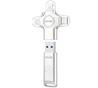 iDiskk 256GB Photo Stick - Backup automatico di foto e video per iPhone, Android, Mac e PC - Memoria Stick di archiviazione per iPhone per trasferire file/video/foto