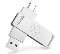 iDiskk 512 GB Unità flash USB-C a stato solido Unità USB3.2 500 MB/s ad alta velocità SSD,Gen2 USB-C Photo Stick per iPhone15/USB-C iPad/Telefoni Android, laptop/Mac e tablet, nero